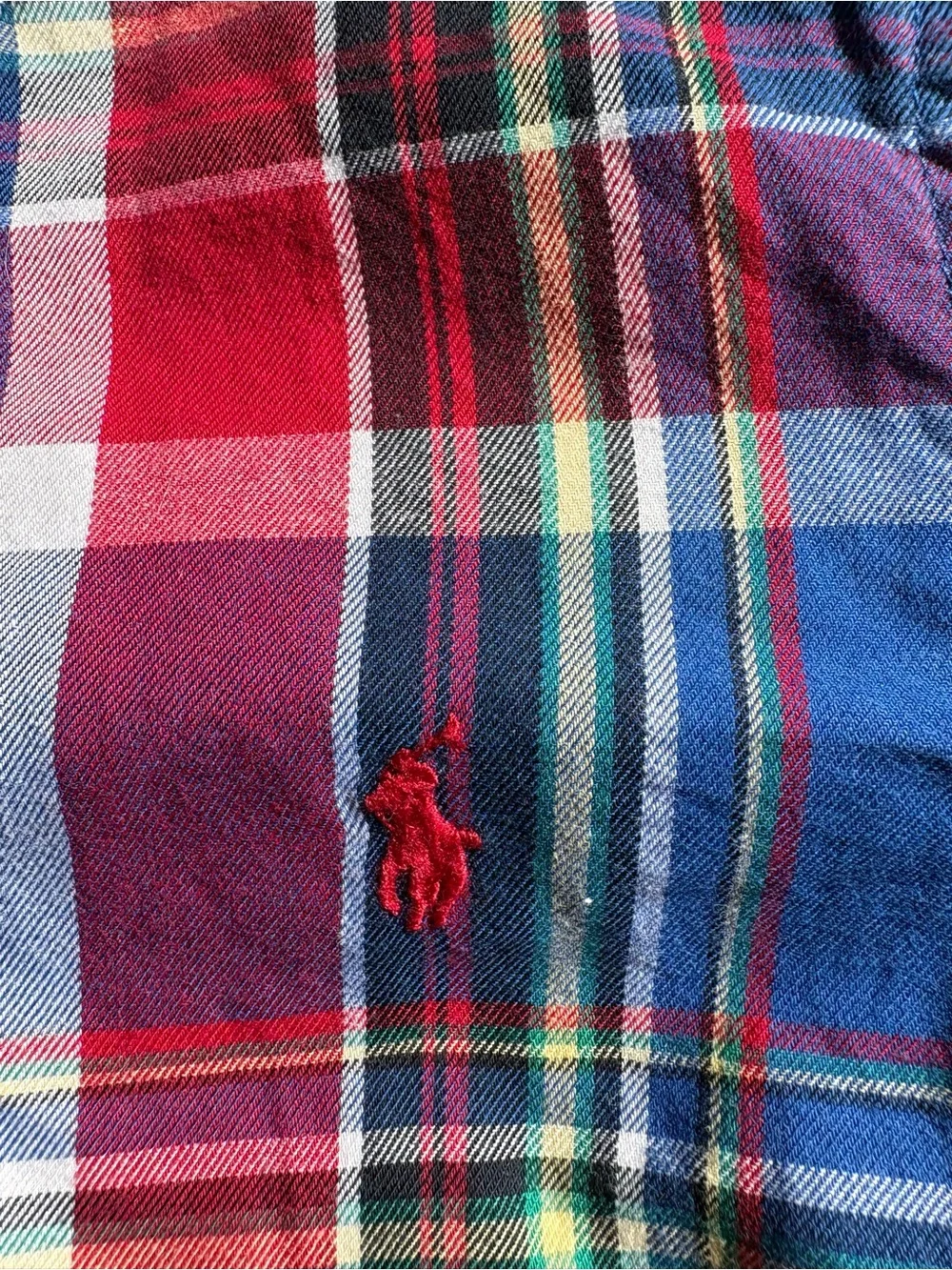 Ralph Lauren Multicolor Plaid Button-Down Shirt - Red, Blue, Green